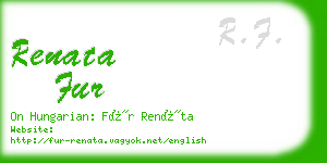 renata fur business card